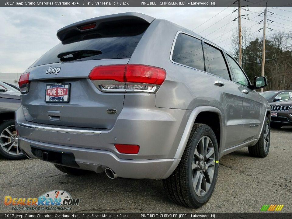 2017 Jeep Grand Cherokee Overland 4x4 Billet Silver Metallic / Black Photo #4