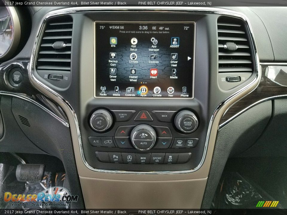 2017 Jeep Grand Cherokee Overland 4x4 Billet Silver Metallic / Black Photo #9