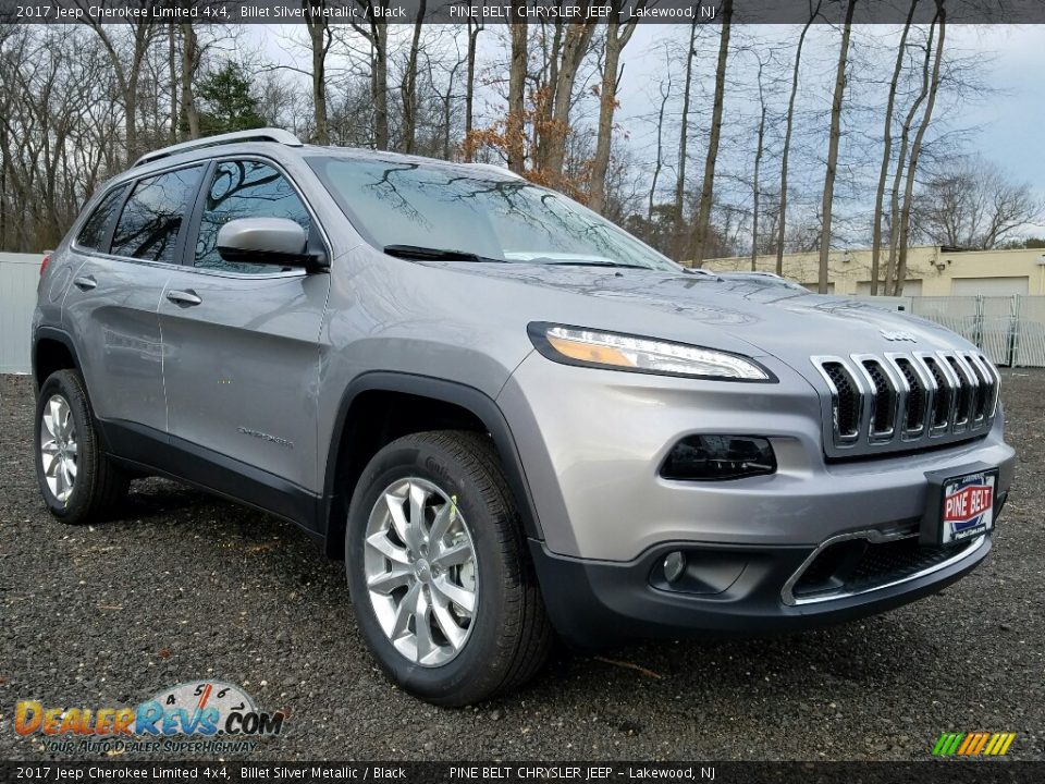 2017 Jeep Cherokee Limited 4x4 Billet Silver Metallic / Black Photo #1