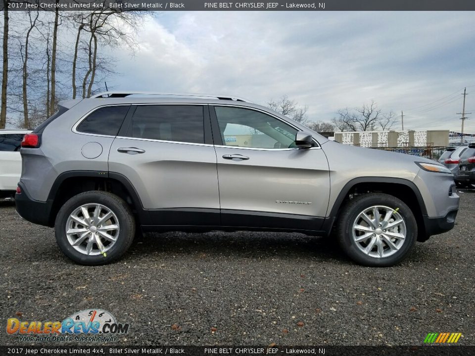 2017 Jeep Cherokee Limited 4x4 Billet Silver Metallic / Black Photo #3