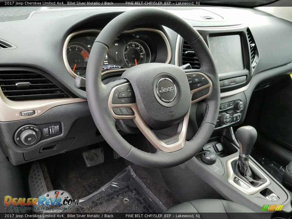 2017 Jeep Cherokee Limited 4x4 Billet Silver Metallic / Black Photo #6