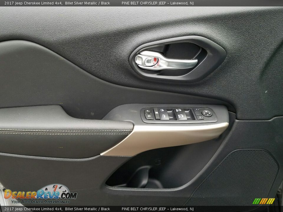 2017 Jeep Cherokee Limited 4x4 Billet Silver Metallic / Black Photo #7