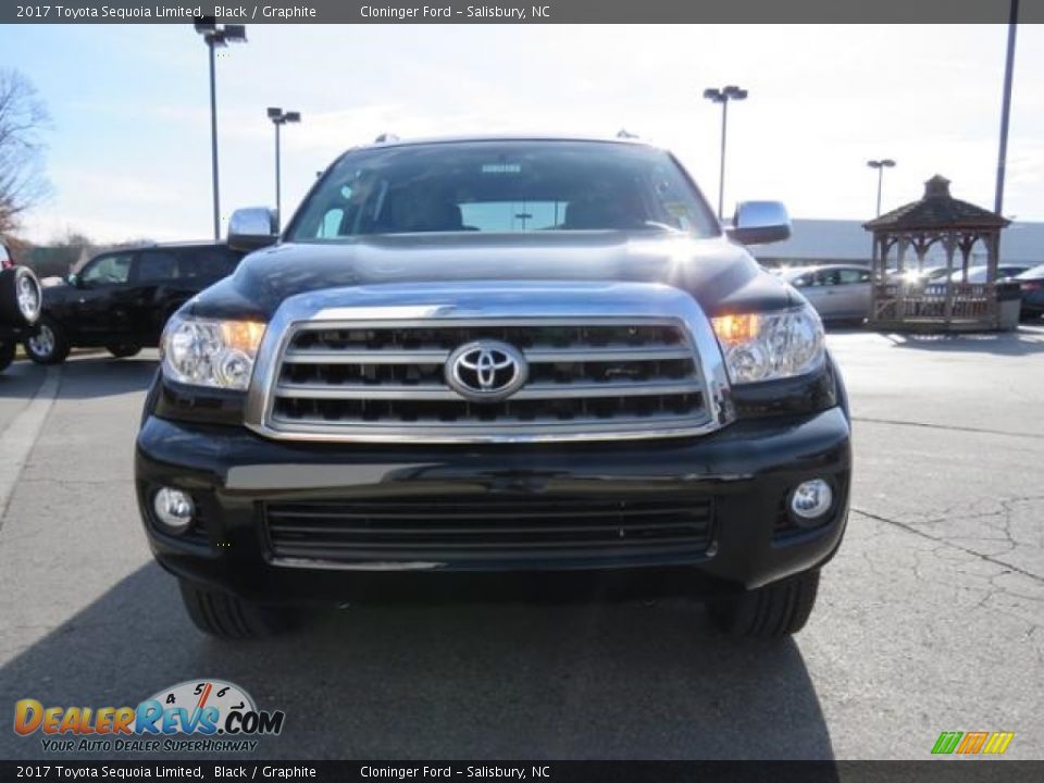 2017 Toyota Sequoia Limited Black / Graphite Photo #2