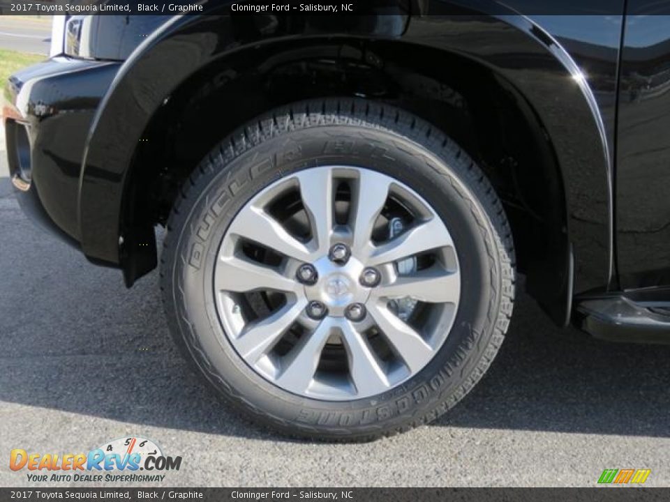 2017 Toyota Sequoia Limited Black / Graphite Photo #4