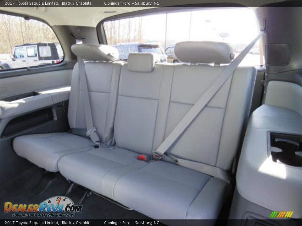 2017 Toyota Sequoia Limited Black / Graphite Photo #6
