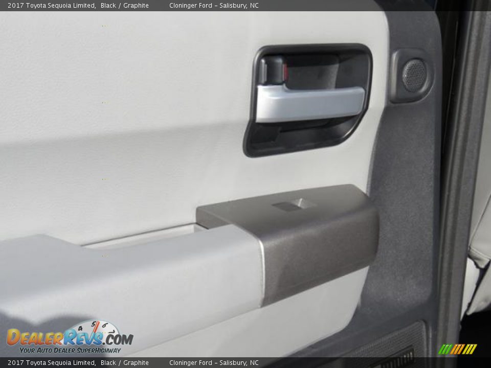 2017 Toyota Sequoia Limited Black / Graphite Photo #8