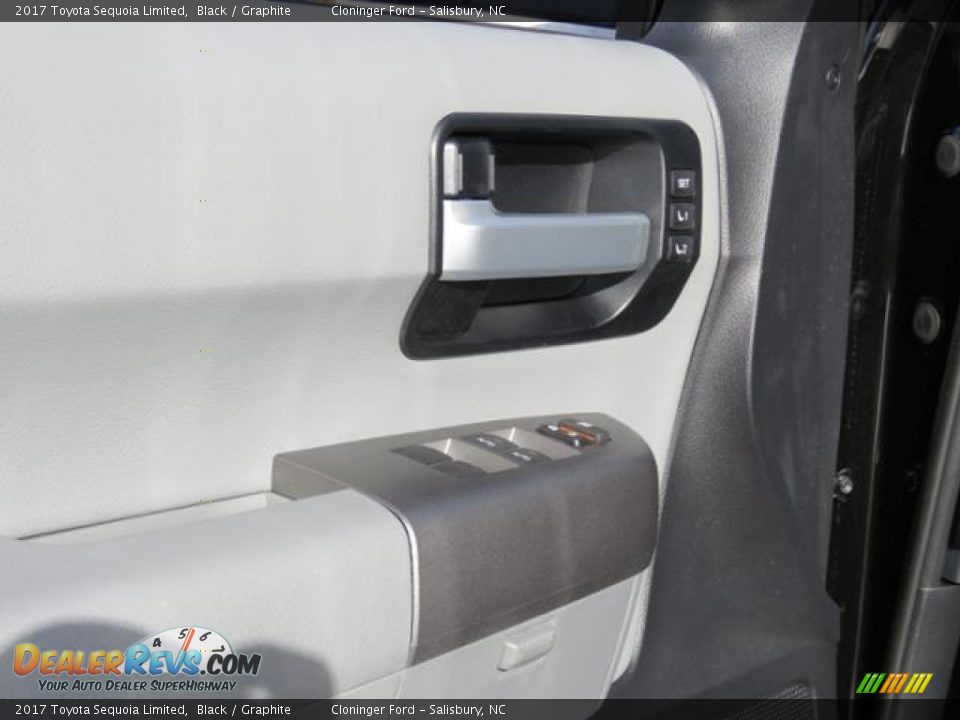 2017 Toyota Sequoia Limited Black / Graphite Photo #10