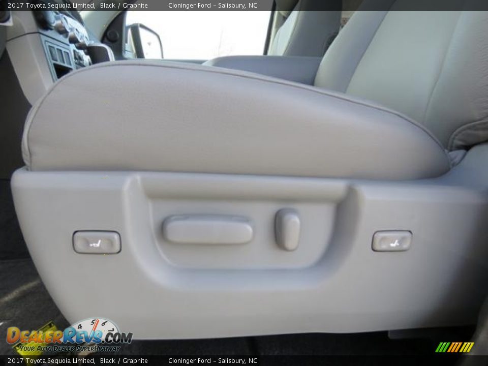 2017 Toyota Sequoia Limited Black / Graphite Photo #11