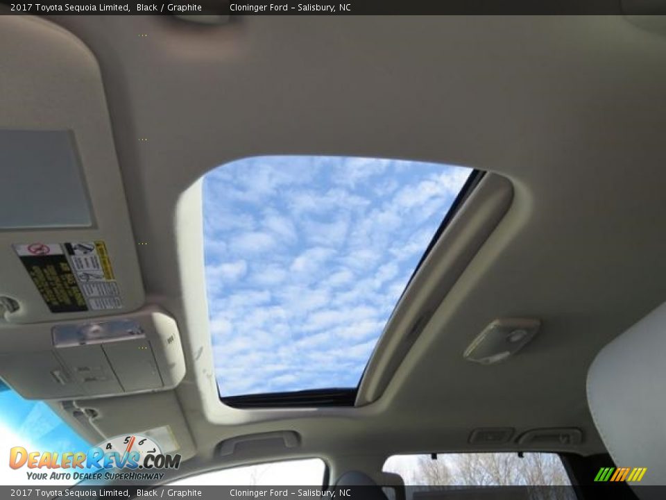 2017 Toyota Sequoia Limited Black / Graphite Photo #12