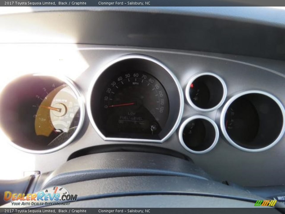 2017 Toyota Sequoia Limited Black / Graphite Photo #13