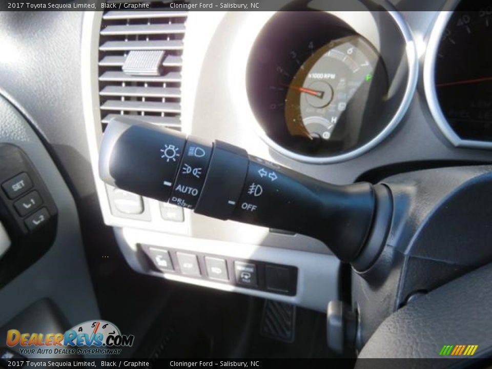 2017 Toyota Sequoia Limited Black / Graphite Photo #16