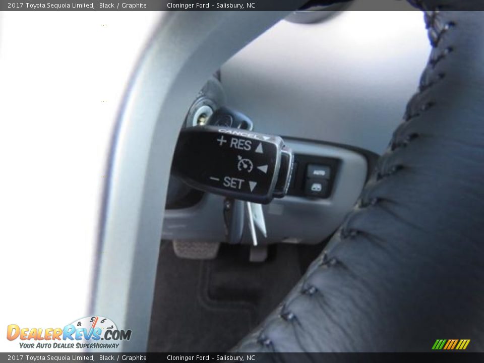 2017 Toyota Sequoia Limited Black / Graphite Photo #18