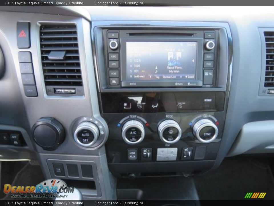 2017 Toyota Sequoia Limited Black / Graphite Photo #19