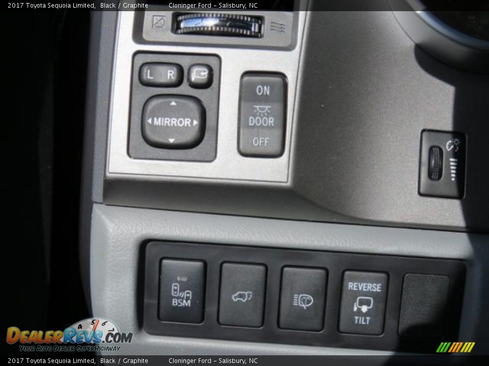 2017 Toyota Sequoia Limited Black / Graphite Photo #23