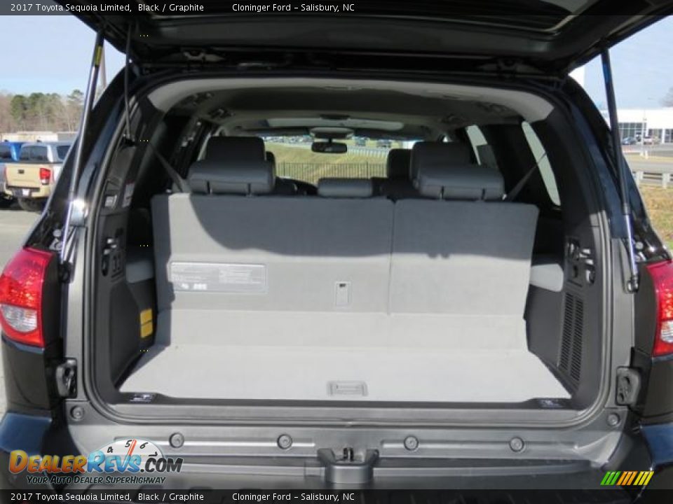 2017 Toyota Sequoia Limited Black / Graphite Photo #24