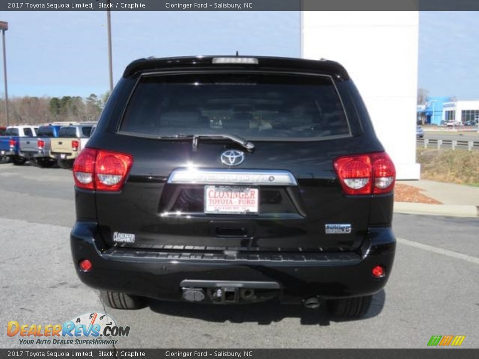 2017 Toyota Sequoia Limited Black / Graphite Photo #26