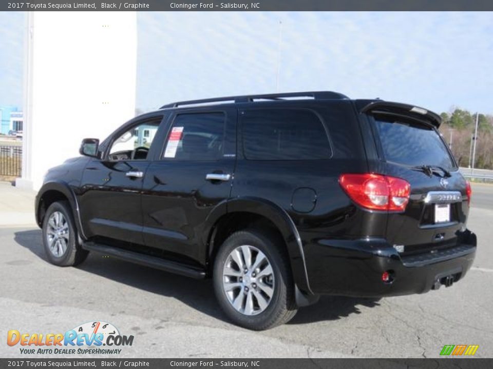 2017 Toyota Sequoia Limited Black / Graphite Photo #27