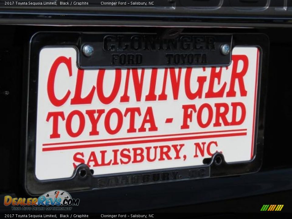 2017 Toyota Sequoia Limited Black / Graphite Photo #28