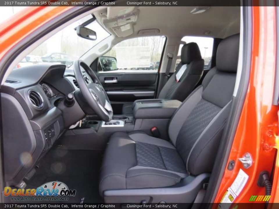 Graphite Interior - 2017 Toyota Tundra SR5 Double Cab Photo #8