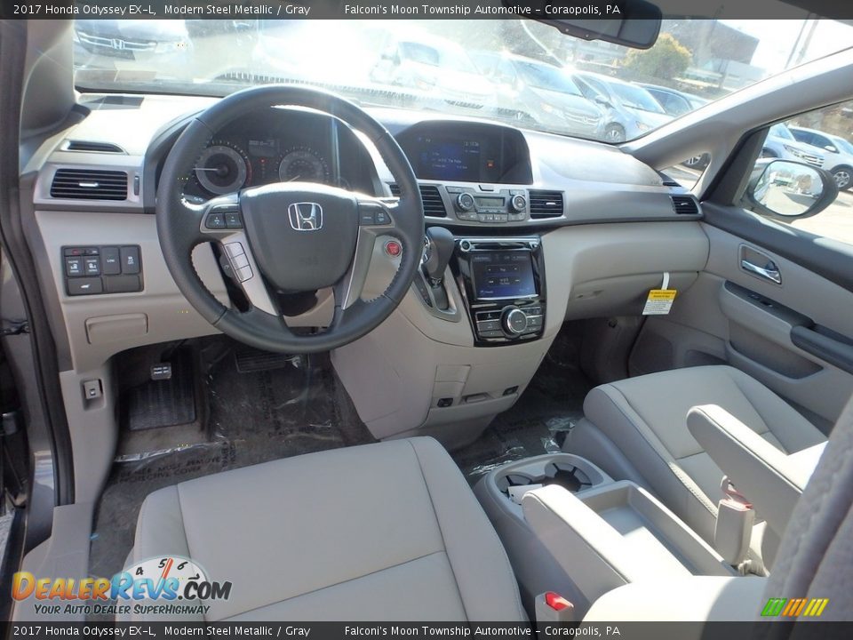 Gray Interior - 2017 Honda Odyssey EX-L Photo #11
