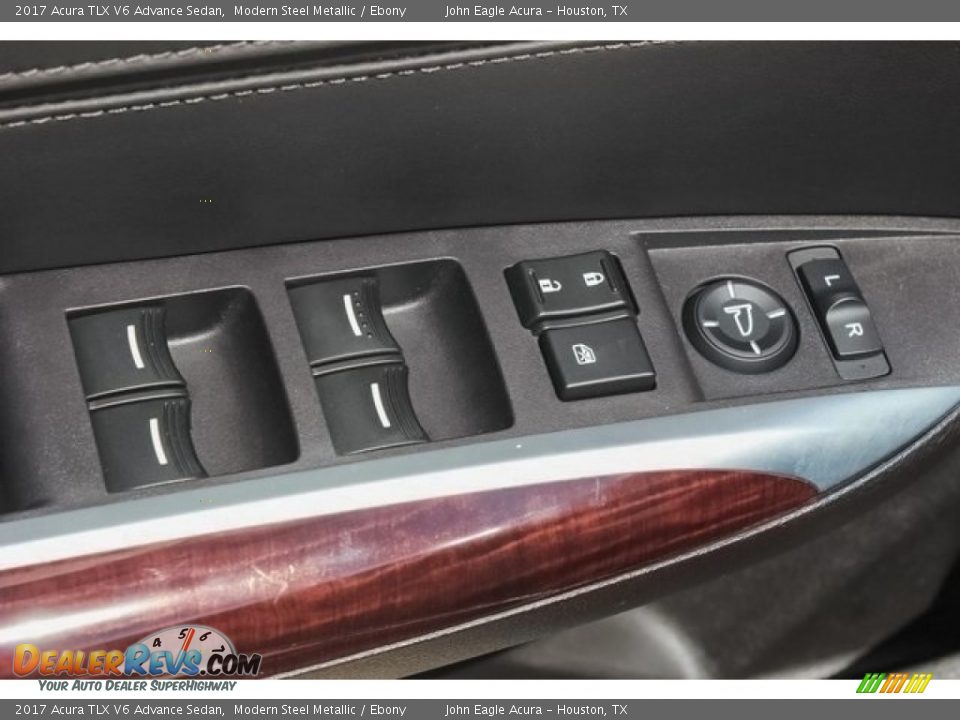 2017 Acura TLX V6 Advance Sedan Modern Steel Metallic / Ebony Photo #25