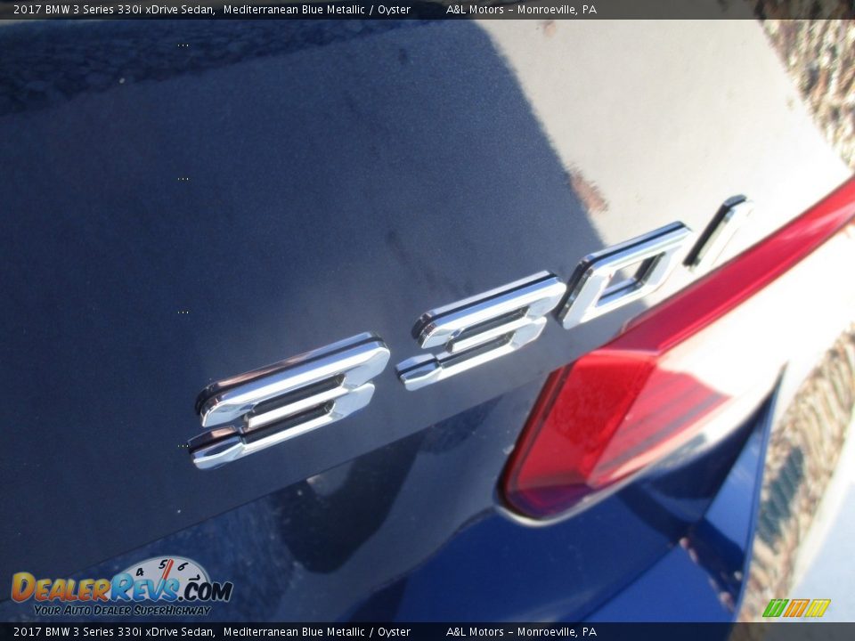 2017 BMW 3 Series 330i xDrive Sedan Mediterranean Blue Metallic / Oyster Photo #8