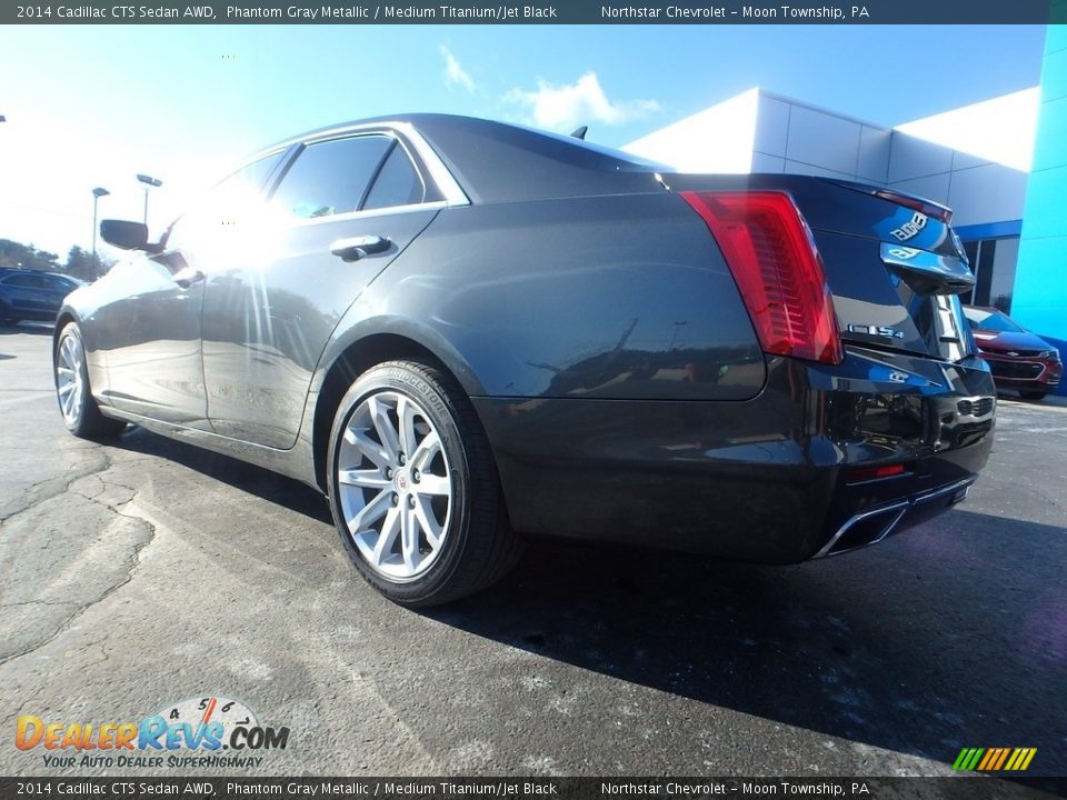 2014 Cadillac CTS Sedan AWD Phantom Gray Metallic / Medium Titanium/Jet Black Photo #5
