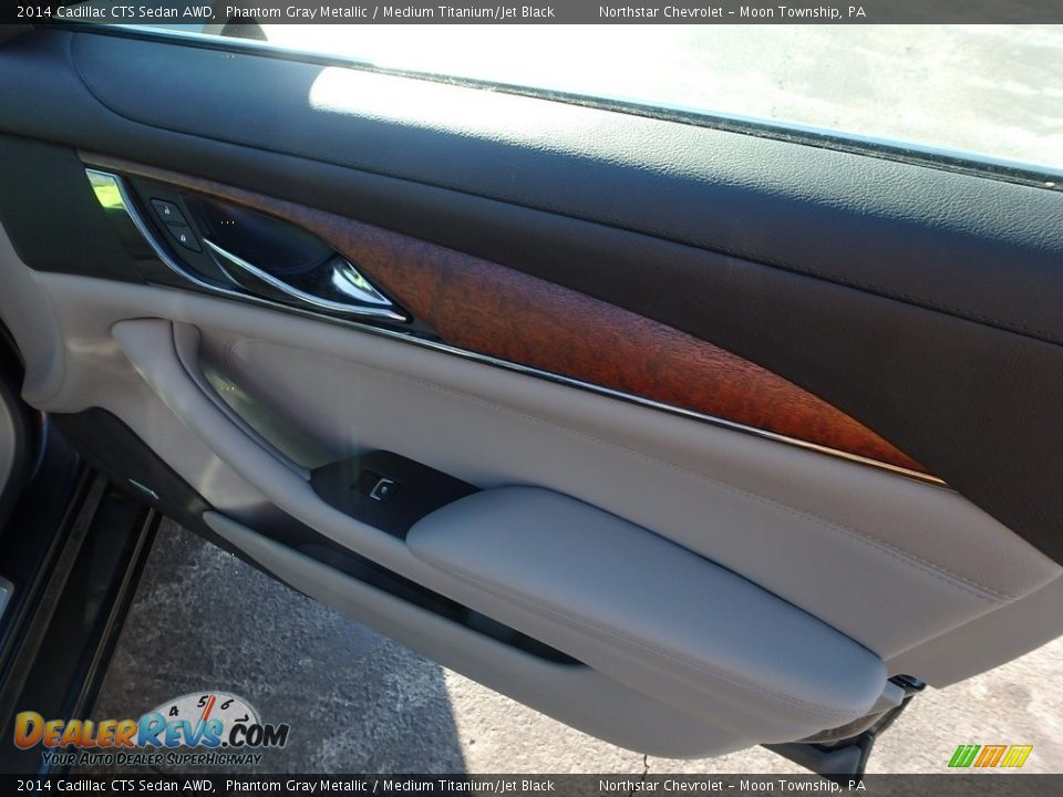 2014 Cadillac CTS Sedan AWD Phantom Gray Metallic / Medium Titanium/Jet Black Photo #14