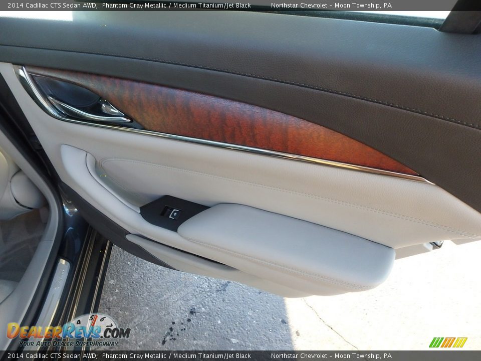 2014 Cadillac CTS Sedan AWD Phantom Gray Metallic / Medium Titanium/Jet Black Photo #17
