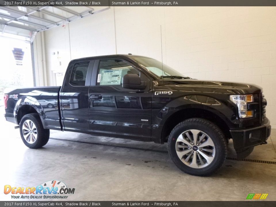 2017 Ford F150 XL SuperCab 4x4 Shadow Black / Black Photo #1