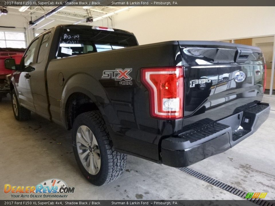 2017 Ford F150 XL SuperCab 4x4 Shadow Black / Black Photo #3
