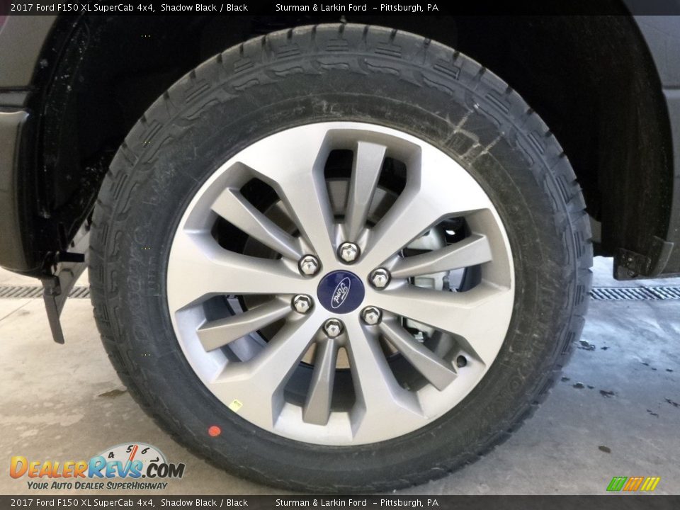 2017 Ford F150 XL SuperCab 4x4 Shadow Black / Black Photo #5
