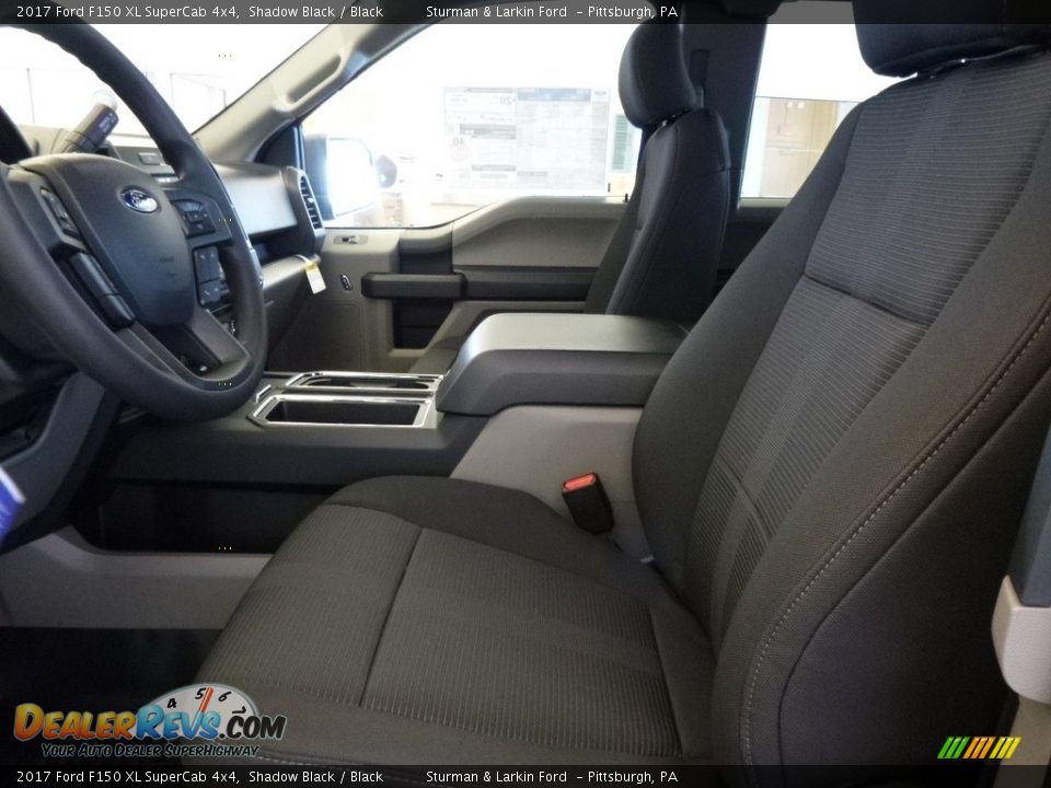 2017 Ford F150 XL SuperCab 4x4 Shadow Black / Black Photo #6