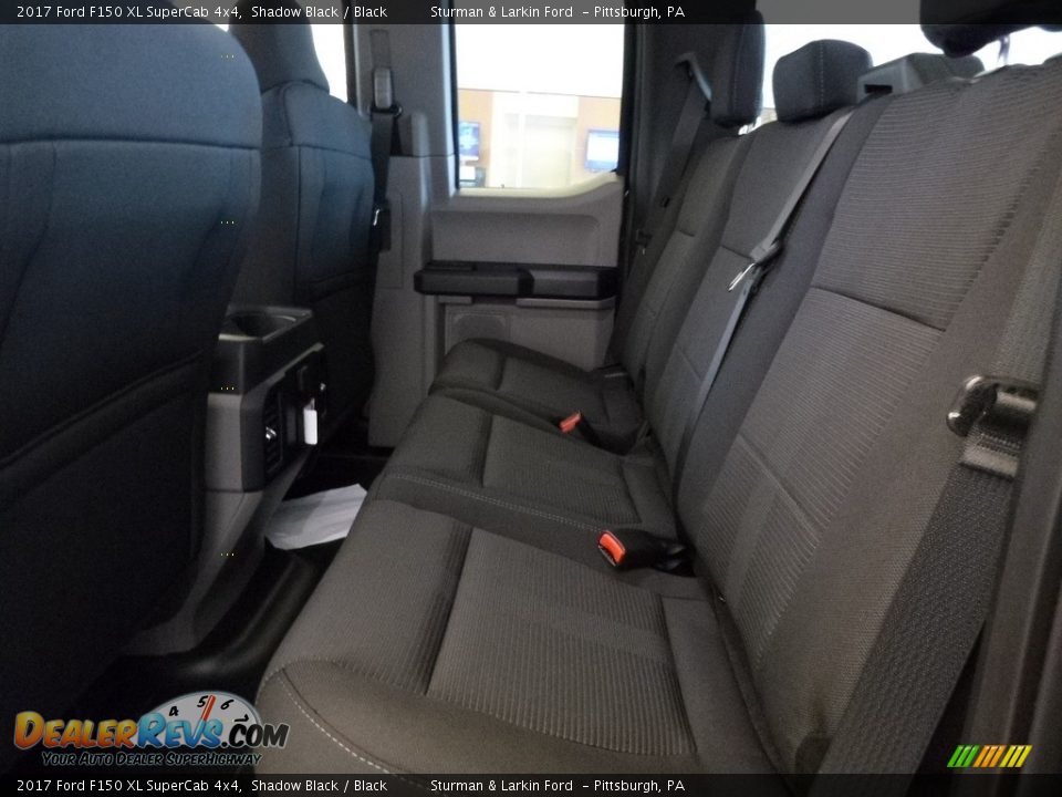 2017 Ford F150 XL SuperCab 4x4 Shadow Black / Black Photo #7