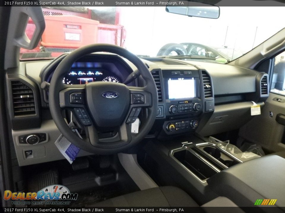 2017 Ford F150 XL SuperCab 4x4 Shadow Black / Black Photo #8