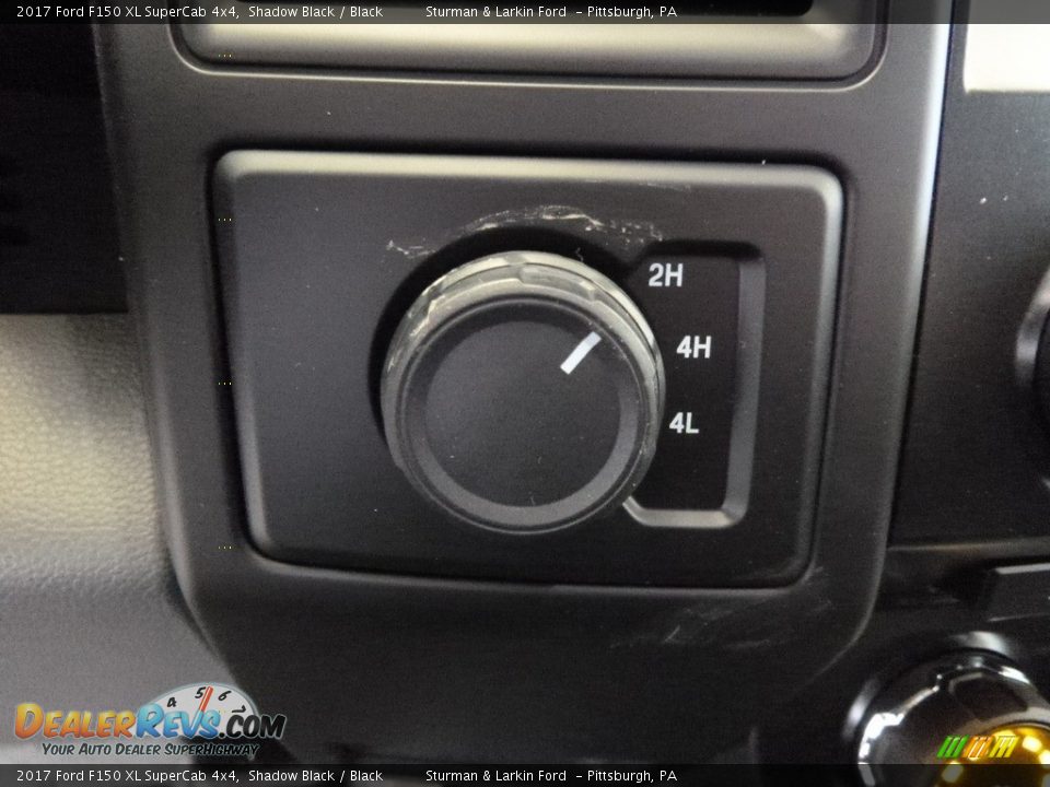 2017 Ford F150 XL SuperCab 4x4 Shadow Black / Black Photo #13