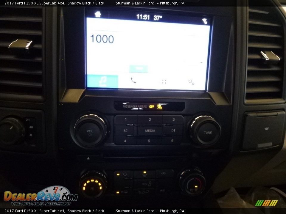 2017 Ford F150 XL SuperCab 4x4 Shadow Black / Black Photo #14