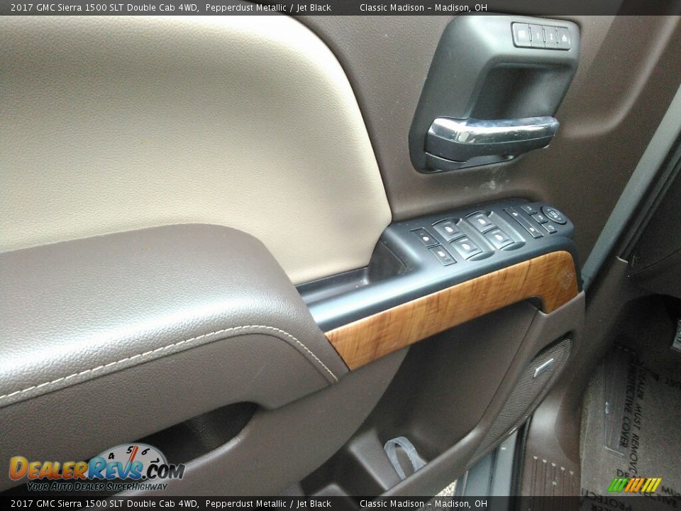 2017 GMC Sierra 1500 SLT Double Cab 4WD Pepperdust Metallic / Jet Black Photo #2