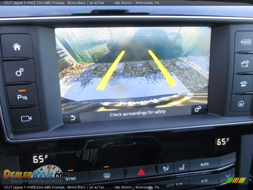 2017 Jaguar F-PACE 20d AWD Prestige Ebony Black / Jet w/Tan Photo #17