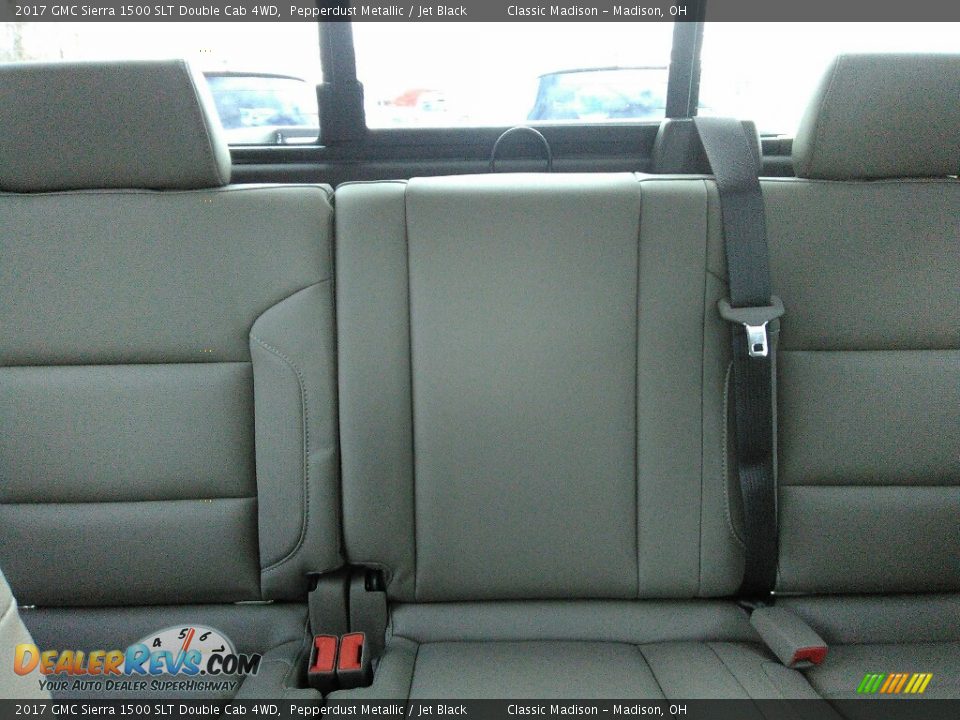 2017 GMC Sierra 1500 SLT Double Cab 4WD Pepperdust Metallic / Jet Black Photo #6
