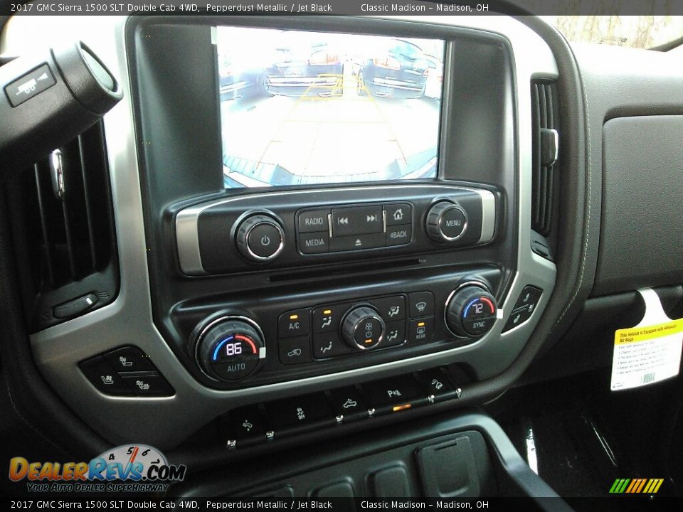 2017 GMC Sierra 1500 SLT Double Cab 4WD Pepperdust Metallic / Jet Black Photo #11