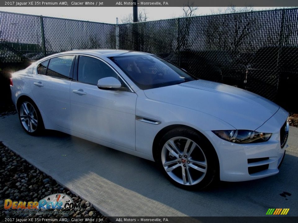 2017 Jaguar XE 35t Premium AWD Glacier White / Jet Photo #1