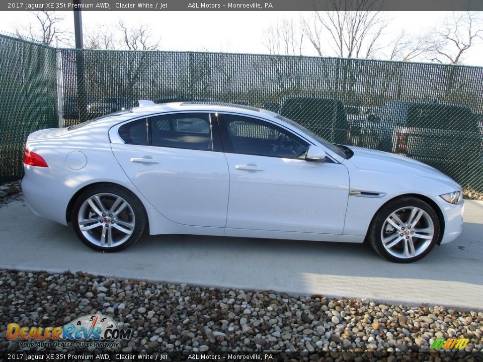 2017 Jaguar XE 35t Premium AWD Glacier White / Jet Photo #2