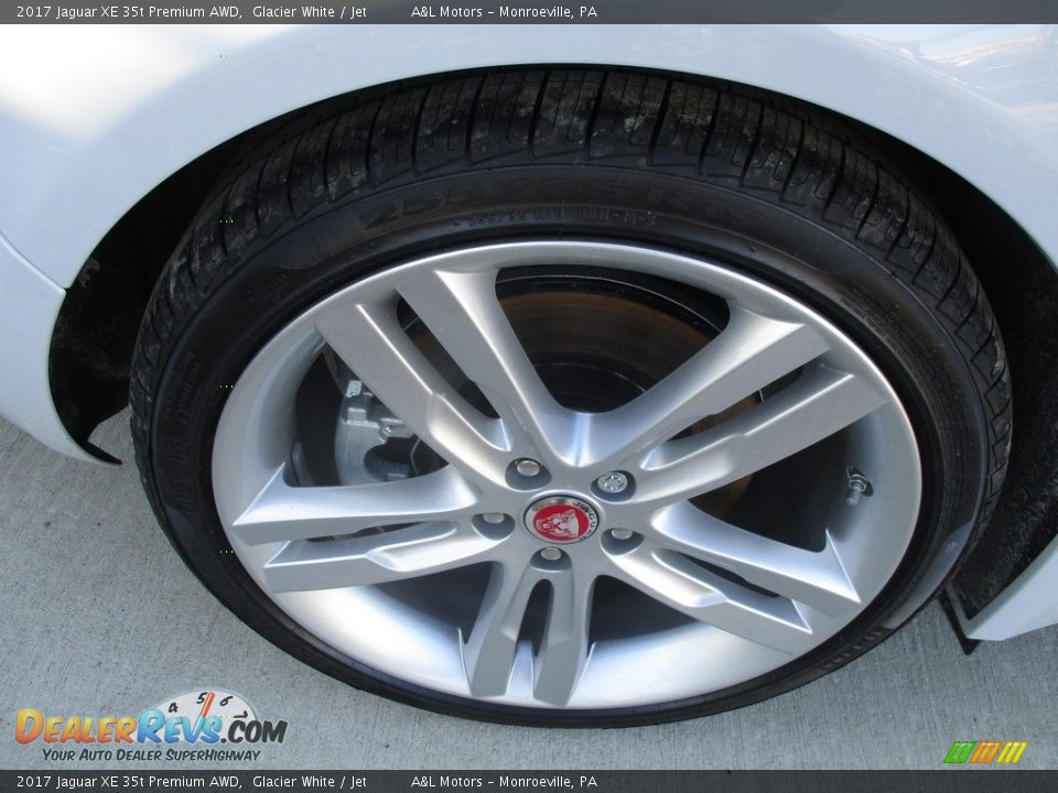 2017 Jaguar XE 35t Premium AWD Glacier White / Jet Photo #3