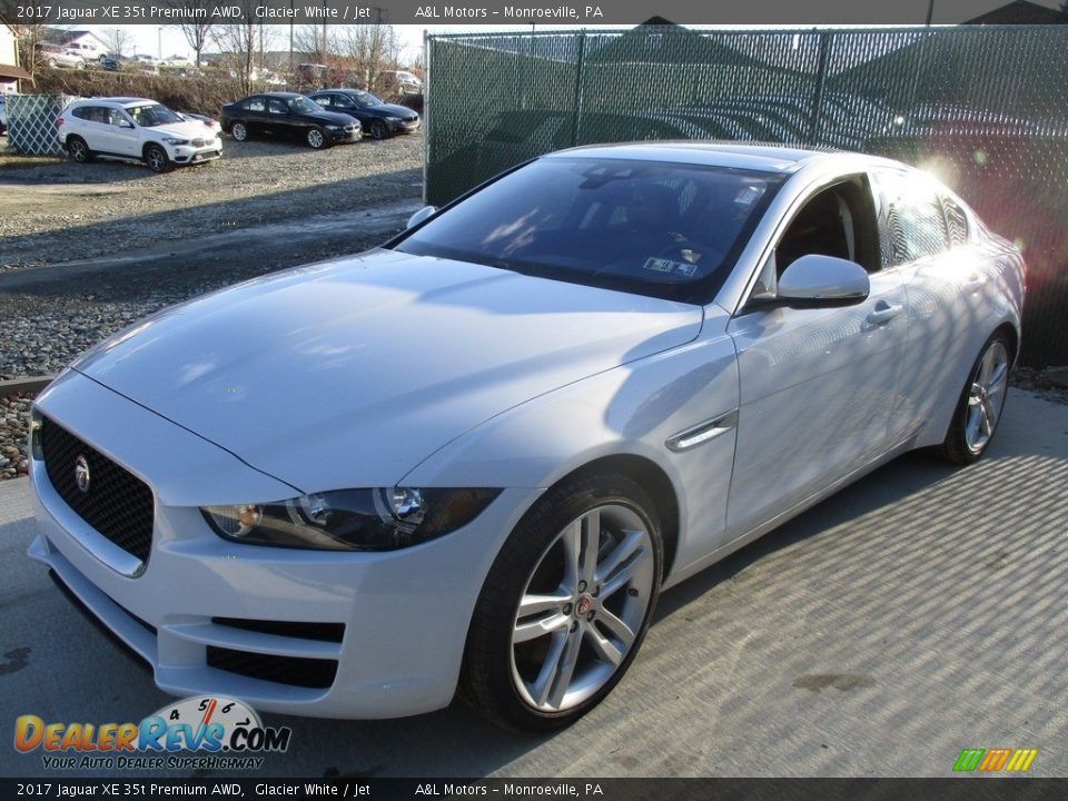 2017 Jaguar XE 35t Premium AWD Glacier White / Jet Photo #6