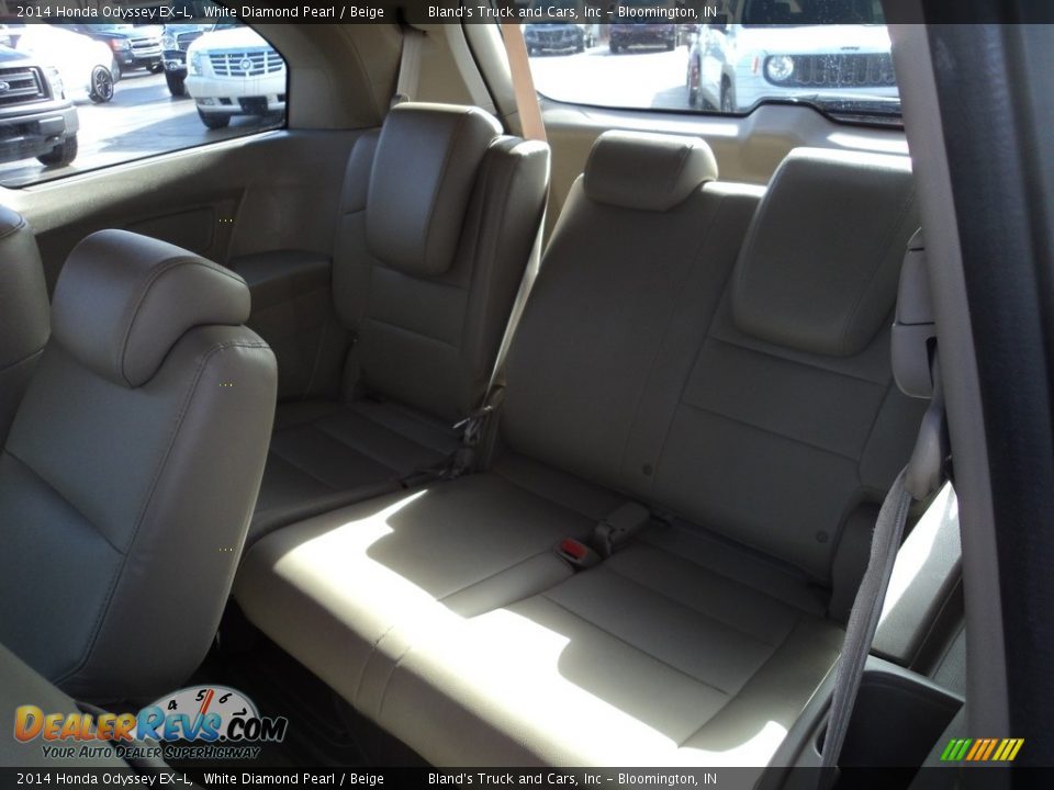 2014 Honda Odyssey EX-L White Diamond Pearl / Beige Photo #9