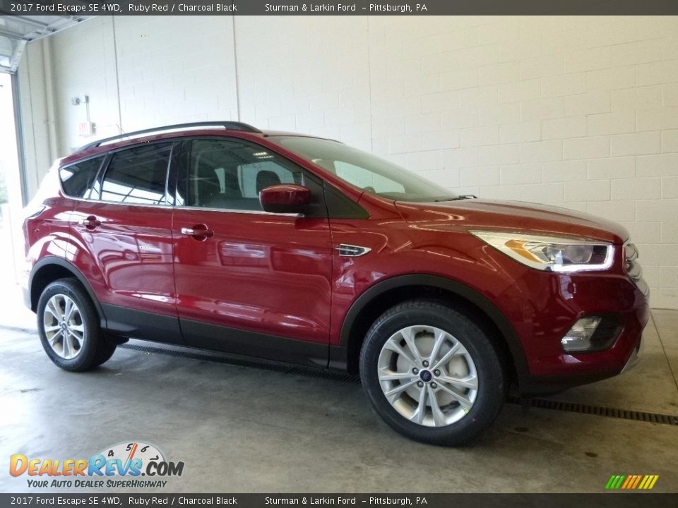 2017 Ford Escape SE 4WD Ruby Red / Charcoal Black Photo #1