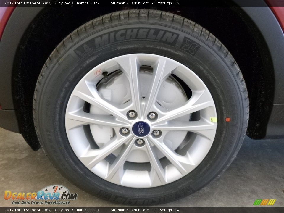 2017 Ford Escape SE 4WD Ruby Red / Charcoal Black Photo #6