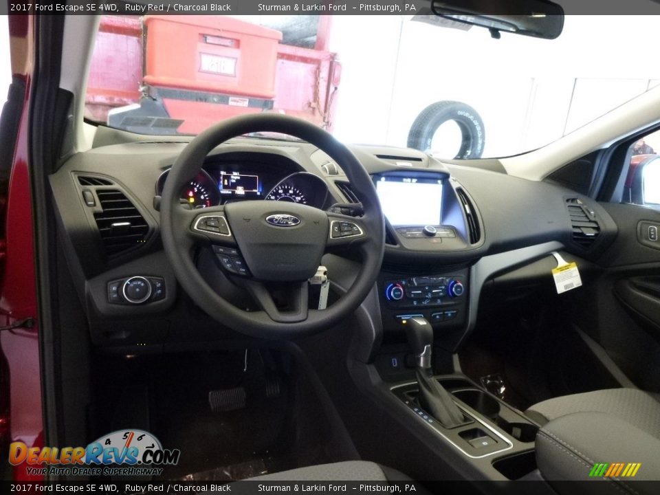 2017 Ford Escape SE 4WD Ruby Red / Charcoal Black Photo #9