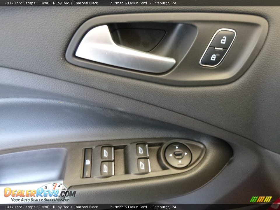 2017 Ford Escape SE 4WD Ruby Red / Charcoal Black Photo #10
